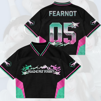 Episches LE SSERAFIM „Made My Night“ Mixed Mesh Jersey Pureflow Tour-Geschenk für Fans