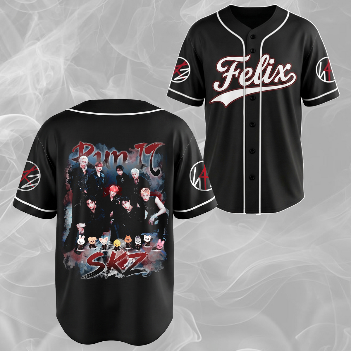 Contagious Stray Kids Run It World Tour Baseball Jersey Gift For Stay