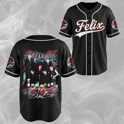 Contagious Stray Kids Run It World Tour Baseball Jersey Gift For Stay