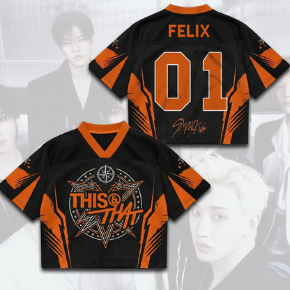 Energetisches Stray Kids This That Album Mixed Mesh Jersey Perfektes Fan-Geschenk