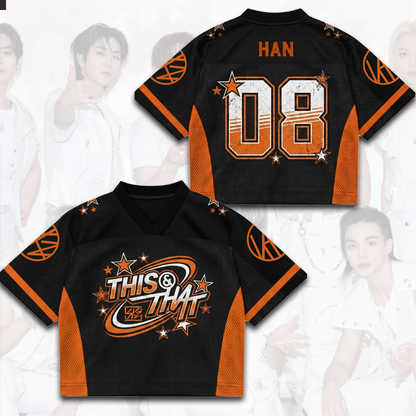Dynamisches Stray Kids This That Mixed-Mesh-Trikot, das ultimative Geschenk für Fans