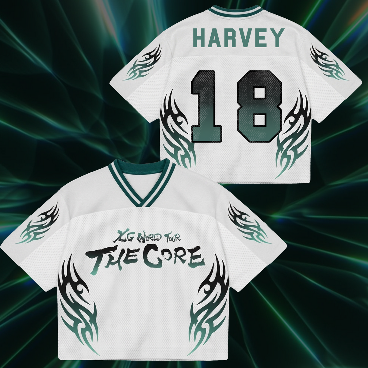 Flawless XG The Core  World Tour Mixed Mesh Jersey Gift For Alphaz