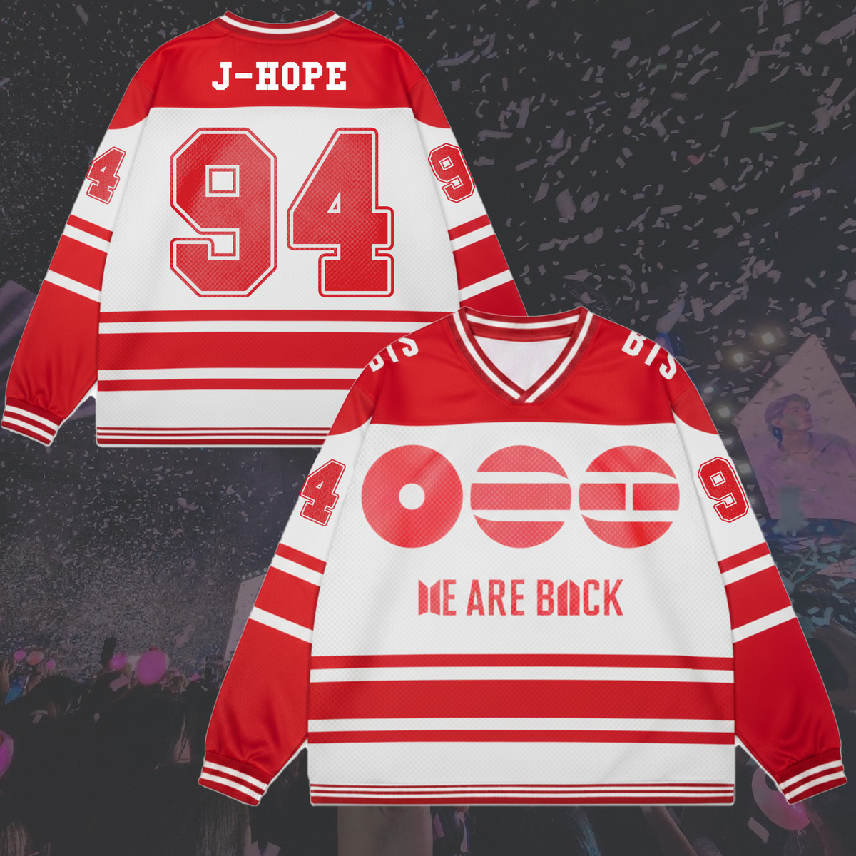World Tour BTS We Are Back Splicing Long Sleeved Gift For Army