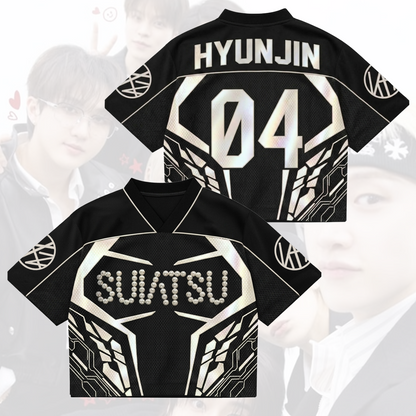 SUIATSU Stray Kids gemischtes Mesh-Trikot „Run It“-Tour-Geschenk für Fans