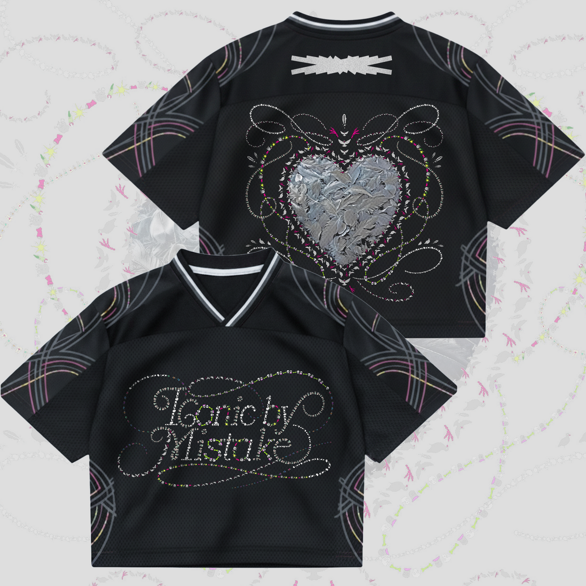 Iconic By Mistake Team Katseye Le Sserafim Illit Konzert Mixed Mesh Trikot Geschenk für Fans