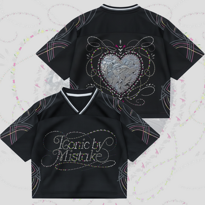 Iconic By Mistake Team Katseye Le Sserafim Illit Konzert Mixed Mesh Trikot Geschenk für Fans
