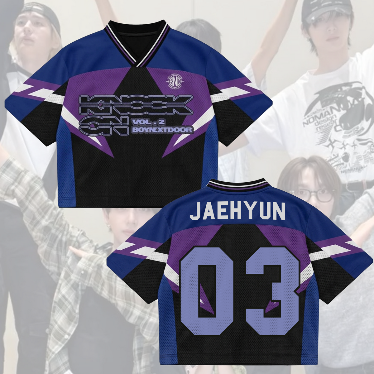 Boynextdoor Knock On Vol. 2 World Tour Album Mix Mesh Jersey Edition
