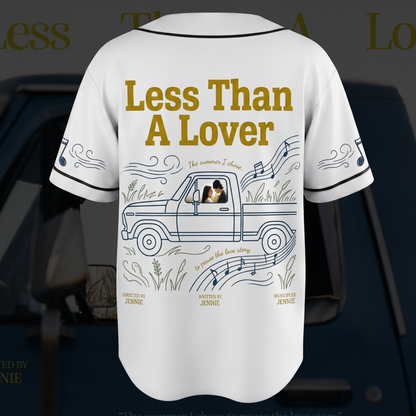 Blackpink Jennie Less Than A Lover Single Baseball-Trikot süßes Doodle-Outfit Geschenk für Fans