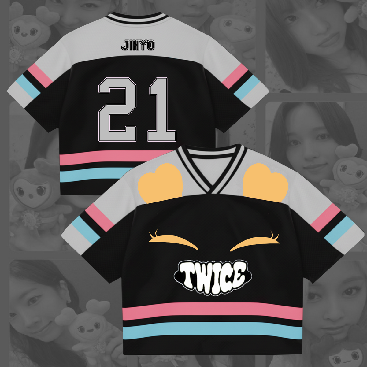 Kawai Lovely Twice This Is For Tour Cosplay Mix Mesh Jersey Gift For Fans