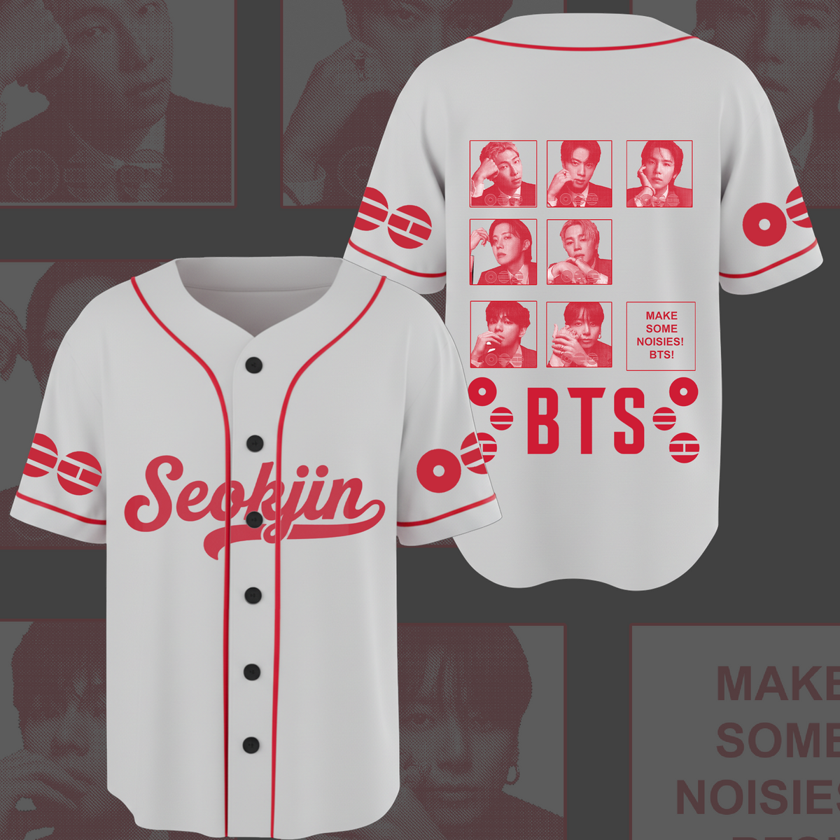 BTS World Tour Tour Make Some Noise Baseballtrikot