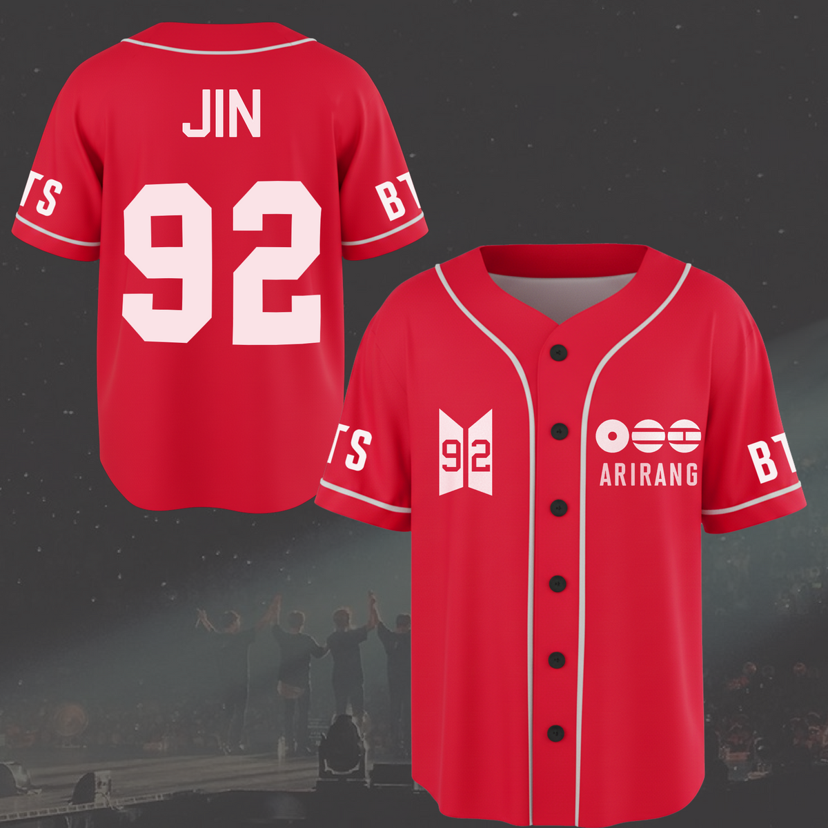 BTS World Tour Arirang Baseball-Trikot