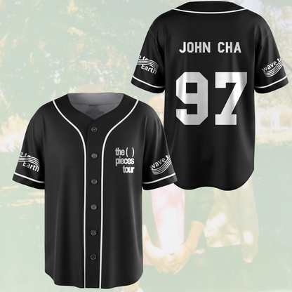 The Piece Tour Wave To Earth Schwarzes Baseballtrikot Geschenk für Fans