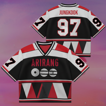 Arirang Modern Era BTS World Tour Mixed Mesh Jersey Army Gifts