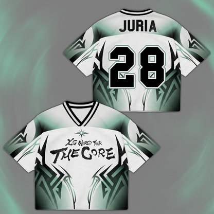 Mesmerizing XG The Core  World Tour Mixed Mesh Jersey Gift For Alphaz