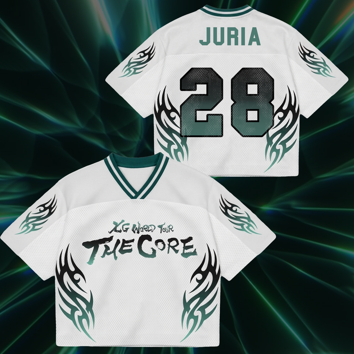 Flawless XG The Core  World Tour Mixed Mesh Jersey Gift For Alphaz