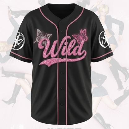 Pinky Butterfly KATSEYE Wild Album Baseball-Trikot Geschenk für Fans