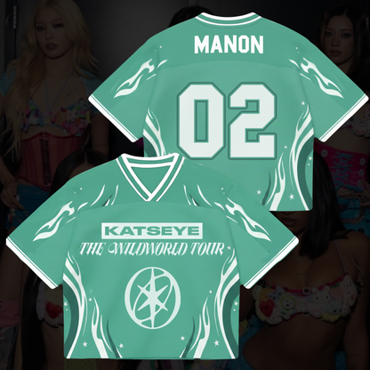 WildWorld Tour Wild Katseye Album Mesh-Trikot Fan-Edition