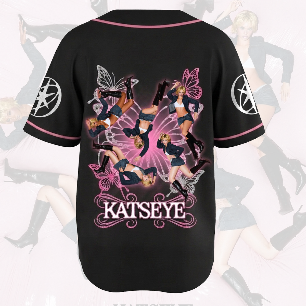 Pinky Butterfly KATSEYE Wild Album Baseball-Trikot Geschenk für Fans