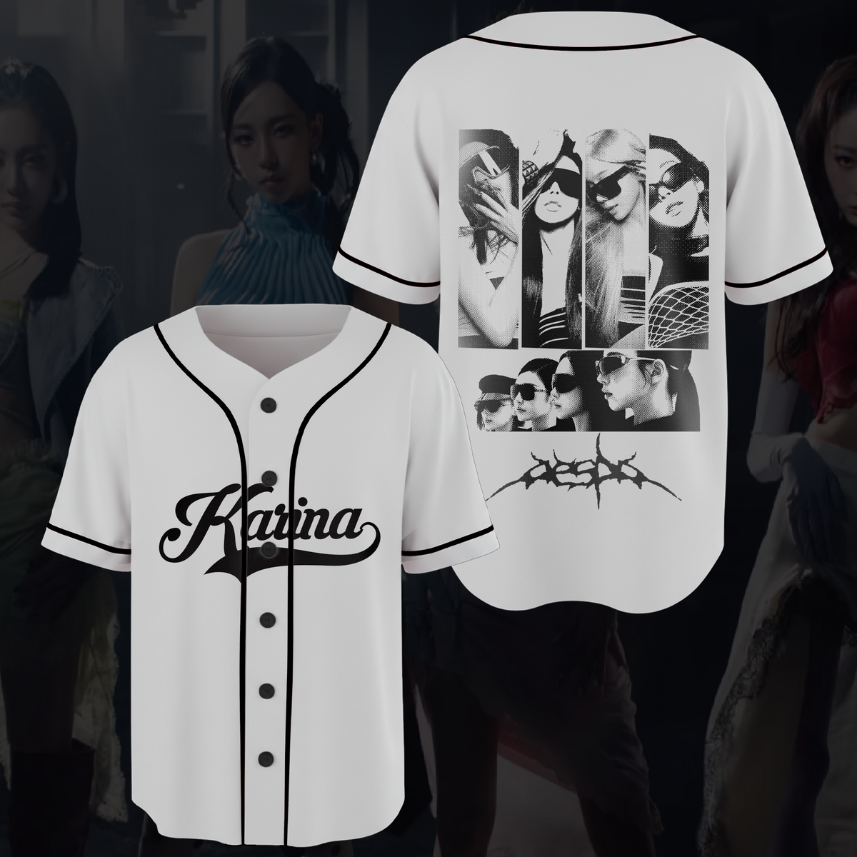 Lemonade Aespa World Tour Konzert Baseballtrikot Fan-Edition