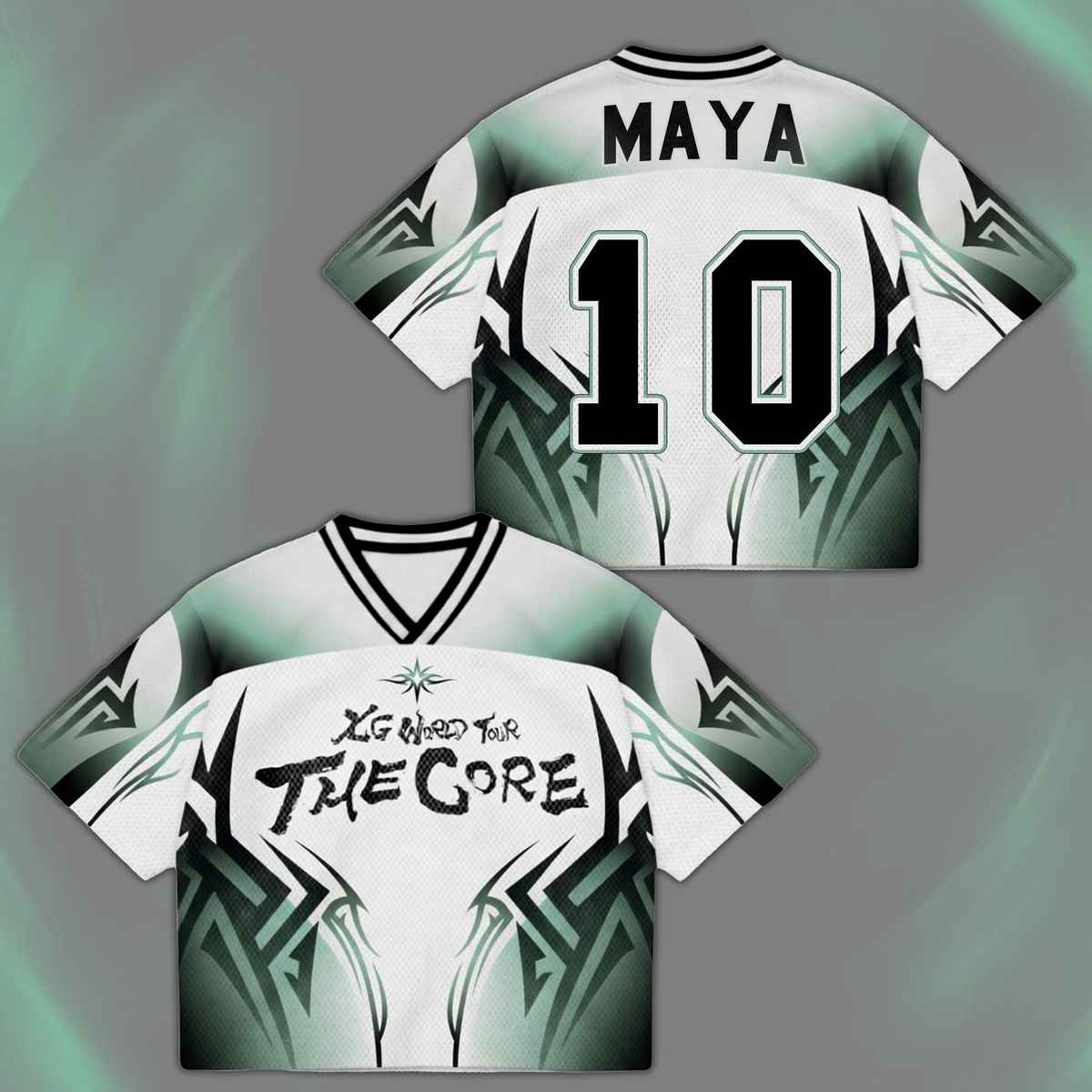 Mesmerizing XG The Core  World Tour Mixed Mesh Jersey Gift For Alphaz
