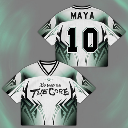 Mesmerizing XG The Core  World Tour Mixed Mesh Jersey Gift For Alphaz