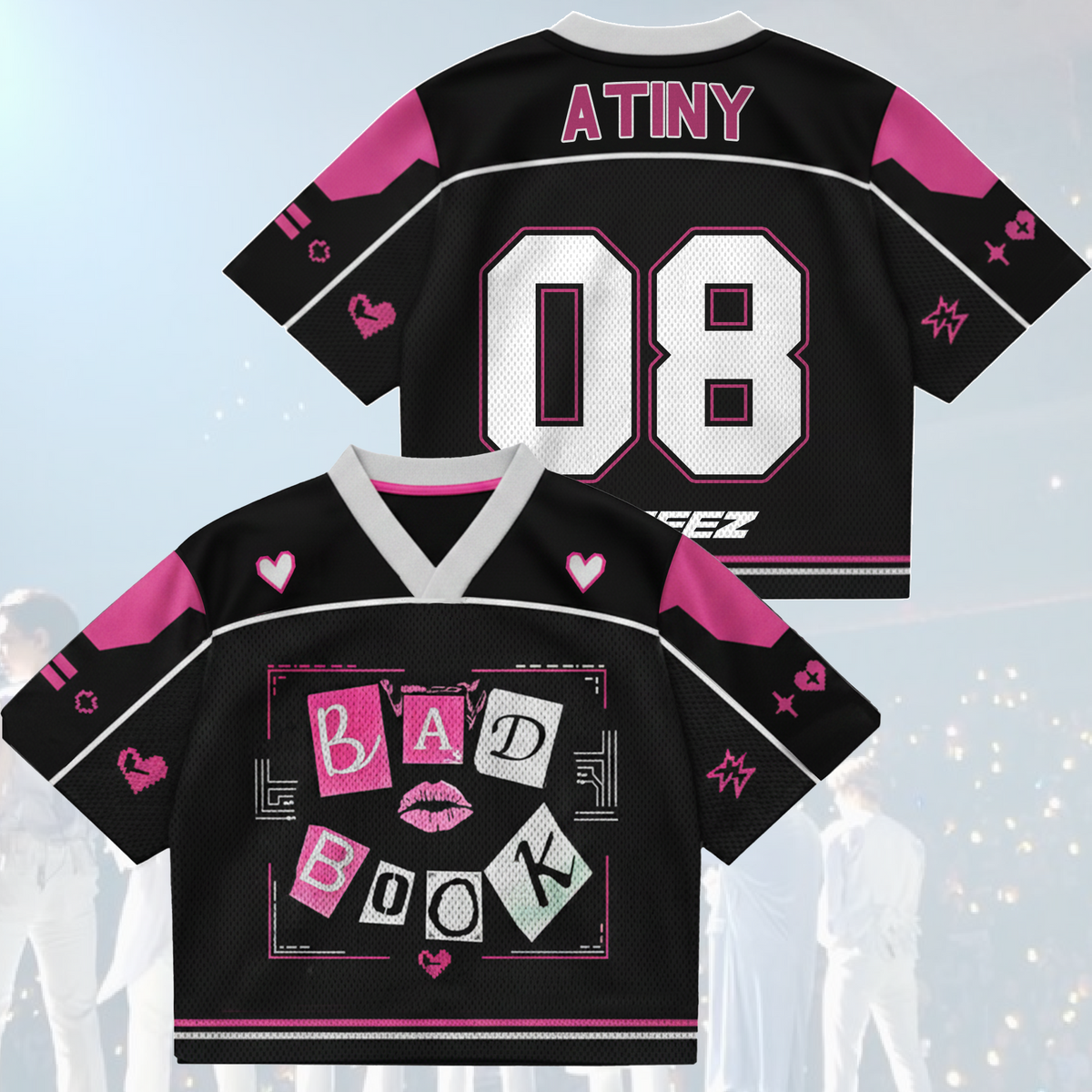 The Queen Bee Bad Book ATEEZ Golden Hour Teil 5 Gemischtes Mesh-Trikot