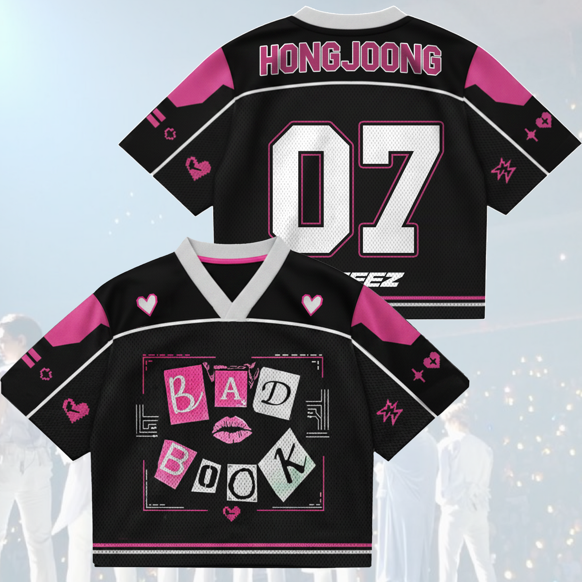 The Queen Bee Bad Book ATEEZ Golden Hour Teil 5 Gemischtes Mesh-Trikot