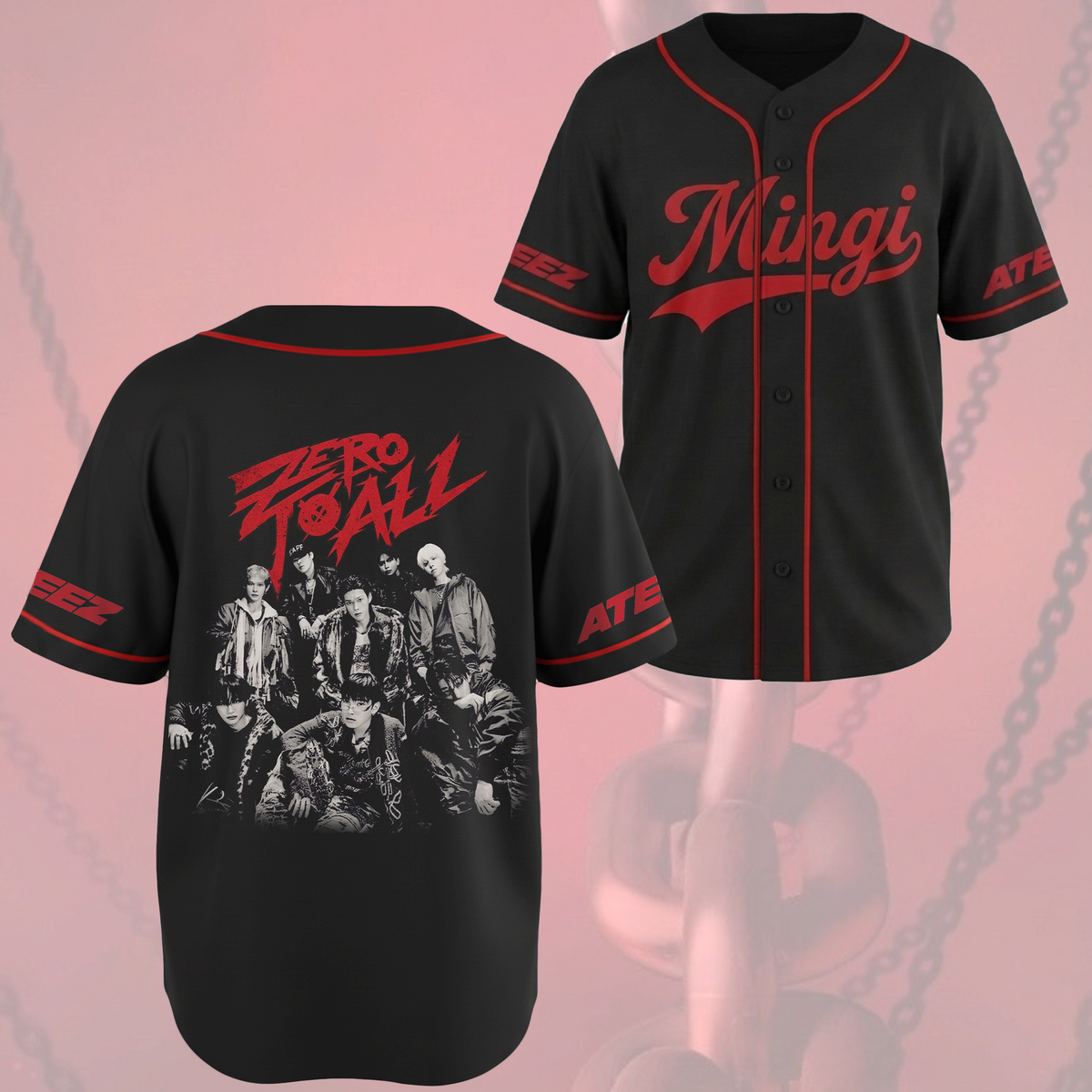 Ateez Golden Hour Teil 5 Albumkonzept Konzert Baseballtrikot Fan-Edition