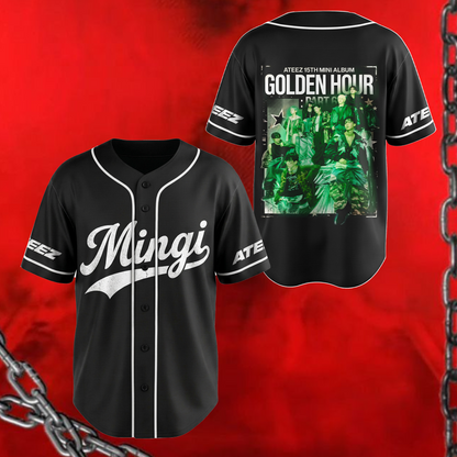 Ateez Golden Hour Teil 5 Albumkonzept Konzert Baseballtrikot Fan-Edition