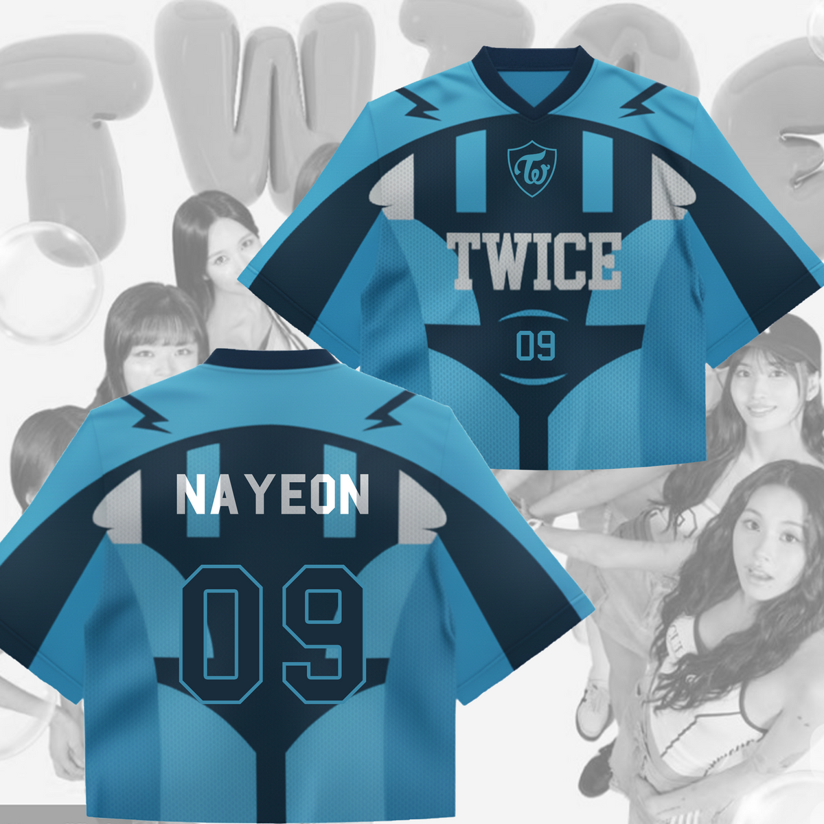 WAVESTEEᵀᴹ Train to World Tour Jersey By Twice Limited Mixed Mesh Jersey
