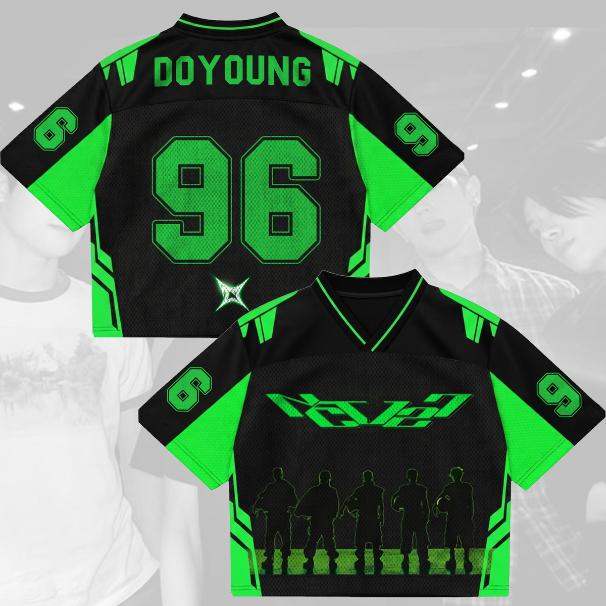 NCT 127 Blingy Domain Neo City Mixed Mesh Trikot Geschenk für Nctzens