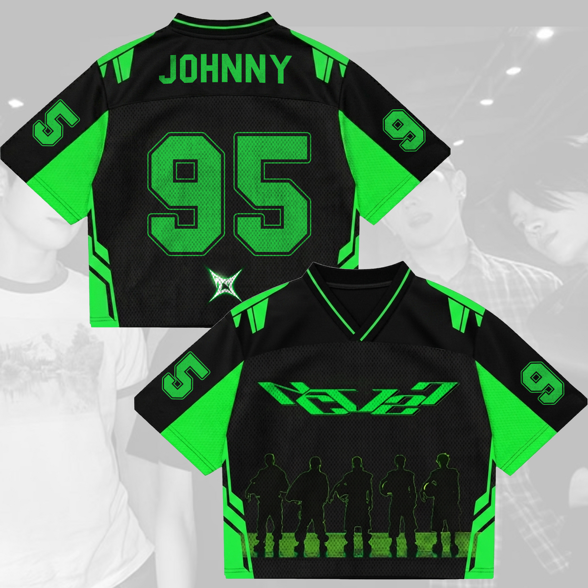 NCT 127 Blingy Domain Neo City Mixed Mesh Trikot Geschenk für Nctzens