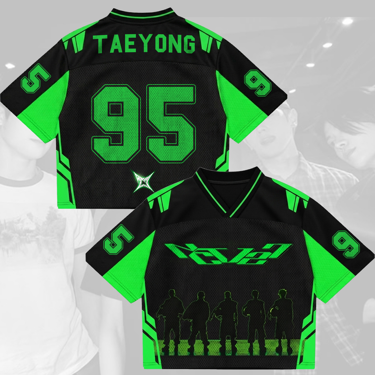 NCT 127 Blingy Domain Neo City Mixed Mesh Trikot Geschenk für Nctzens