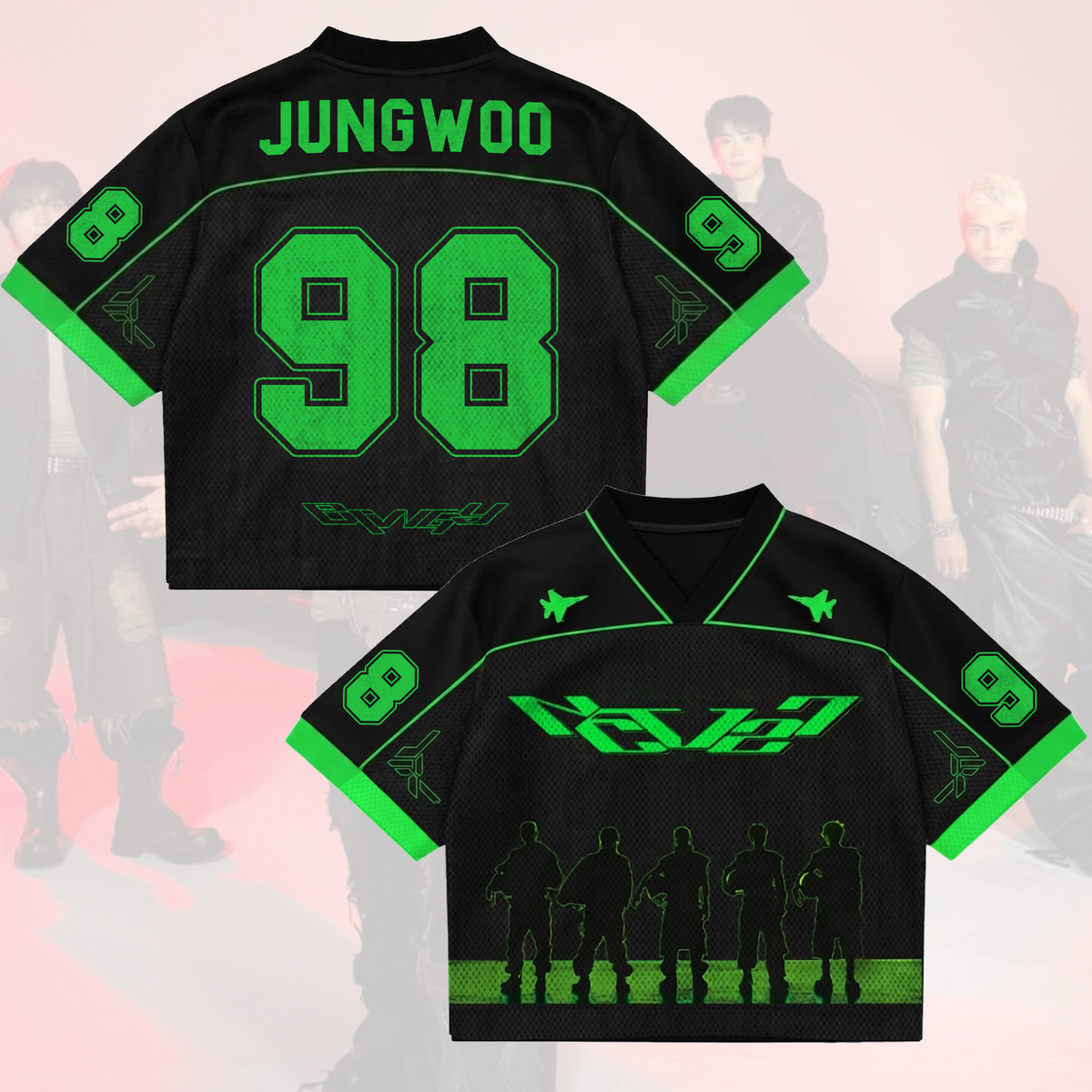 NCT 127 Blingy Pilot Mixed Mesh Trikot Geschenk für Fans