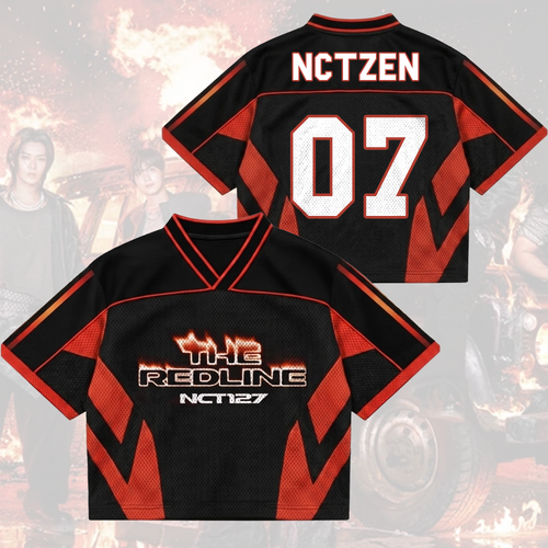 NCT 127 The Redline Welttournee Mixed-Mesh-Trikot Geschenk für Fans