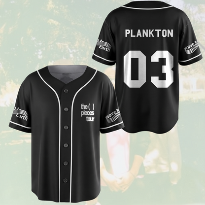 The Piece Tour Wave To Earth Schwarzes Baseballtrikot Geschenk für Fans