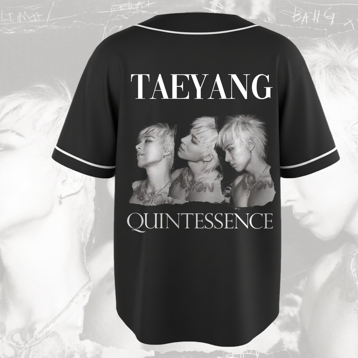 Taeyang Quintessence ALbum Big Bang Concert Baseball Jersey