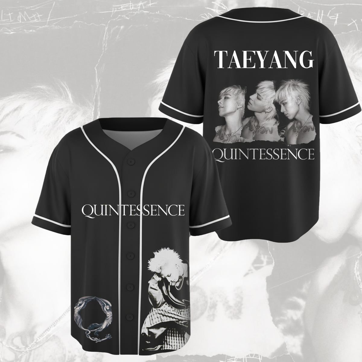 Taeyang Quintessence ALbum Big Bang Concert Baseball Jersey