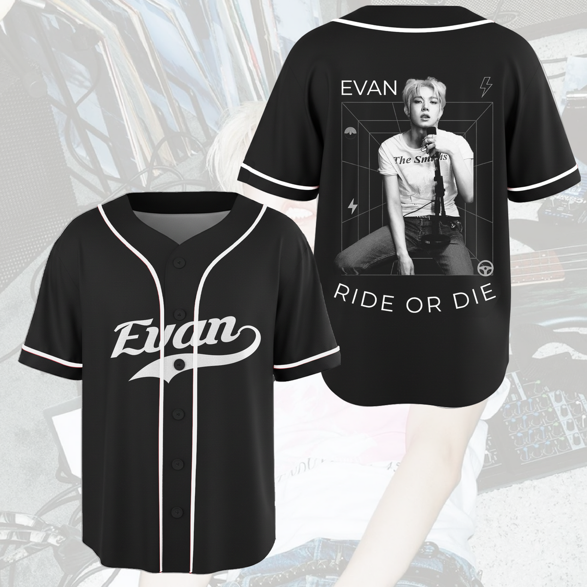 Evan Ride Or Die Enhypen Heeseung Baseballtrikot Geschenk für Fans