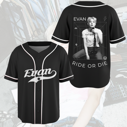 Evan Ride Or Die Enhypen Heeseung Baseballtrikot Geschenk für Fans
