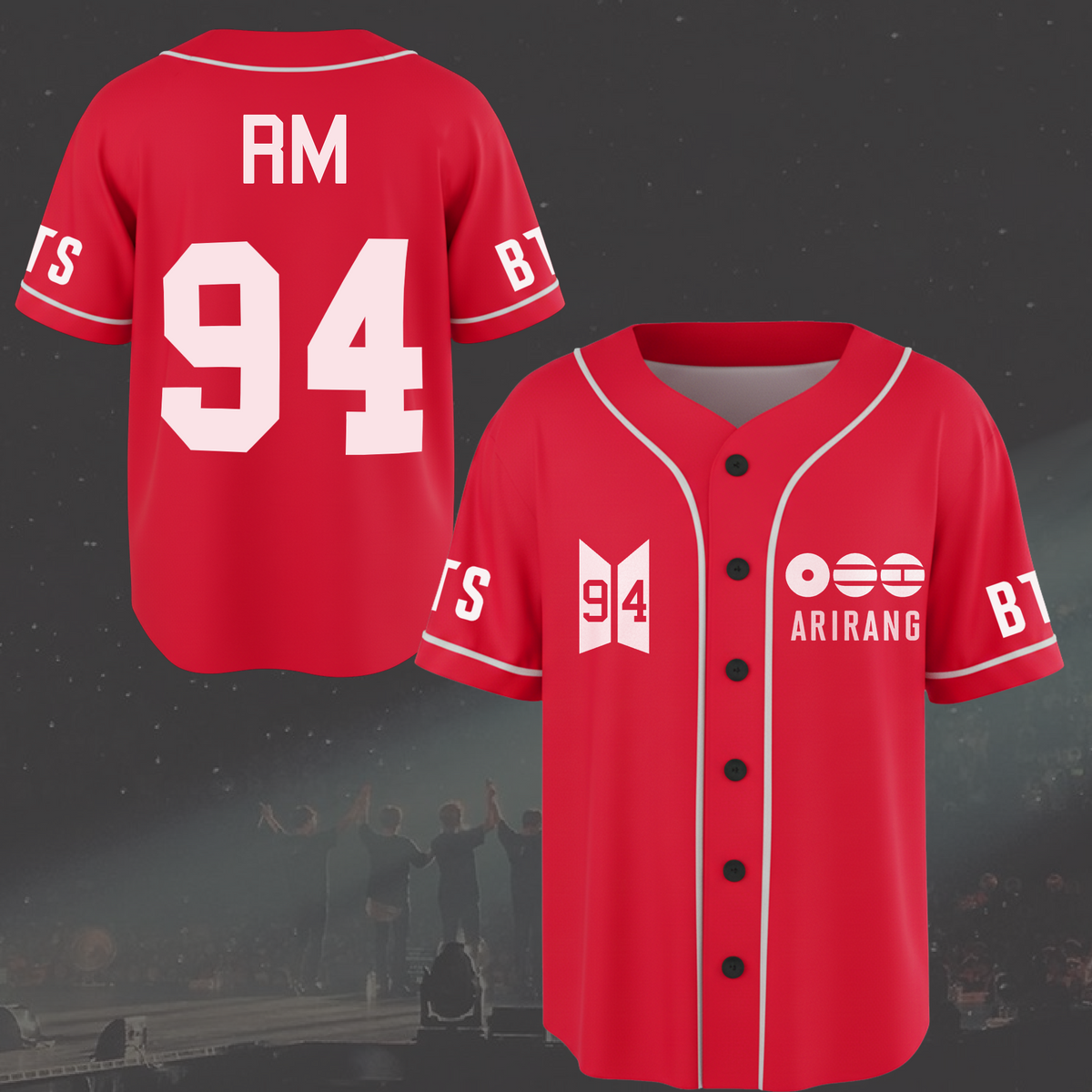 BTS World Tour Arirang Baseball-Trikot