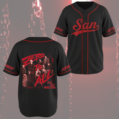 Ateez Golden Hour Teil 5 Albumkonzept Konzert Baseballtrikot Fan-Edition