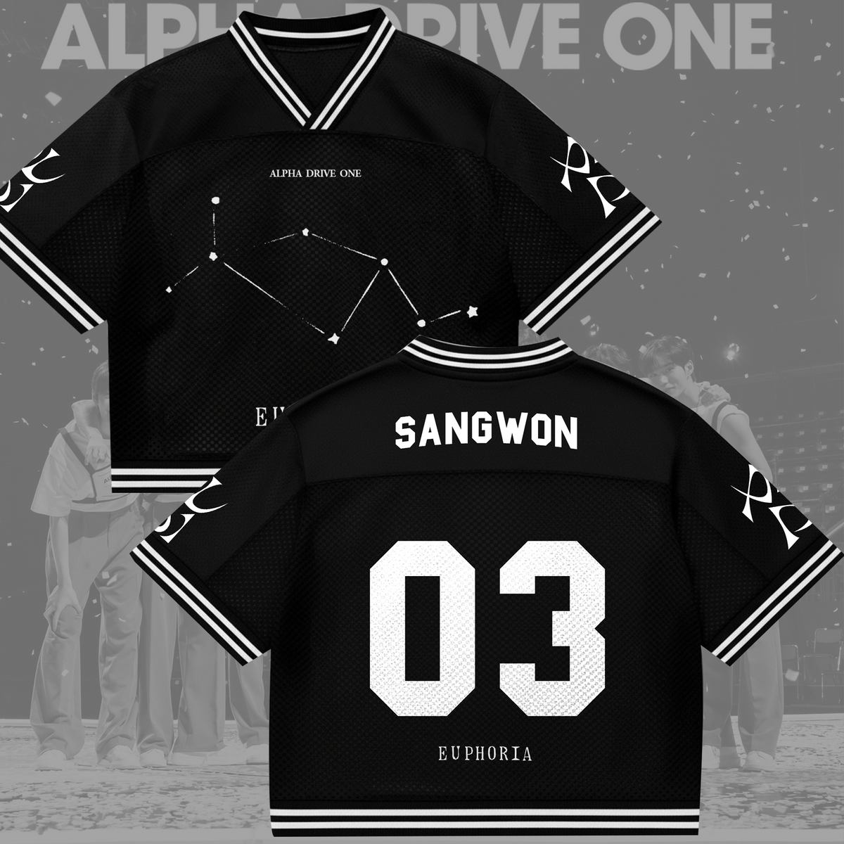 ALPHA DRIVE ONE Euphoria Album ALD1 Mixed-Mesh-Trikot