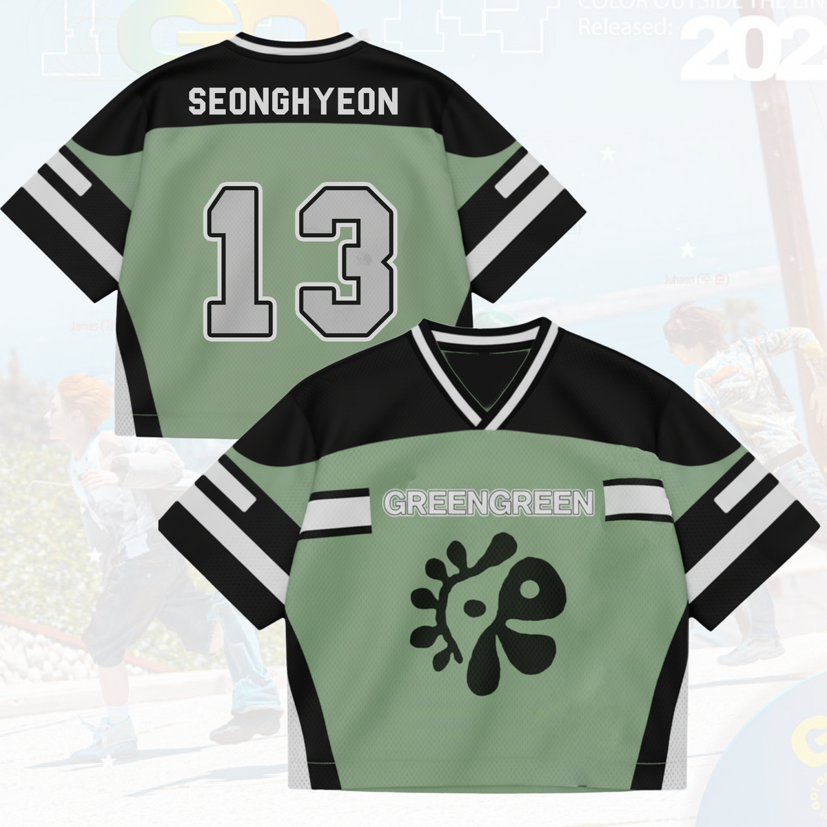 Cortis AlbumGREENGREEN Gemischtes Mesh-Trikot