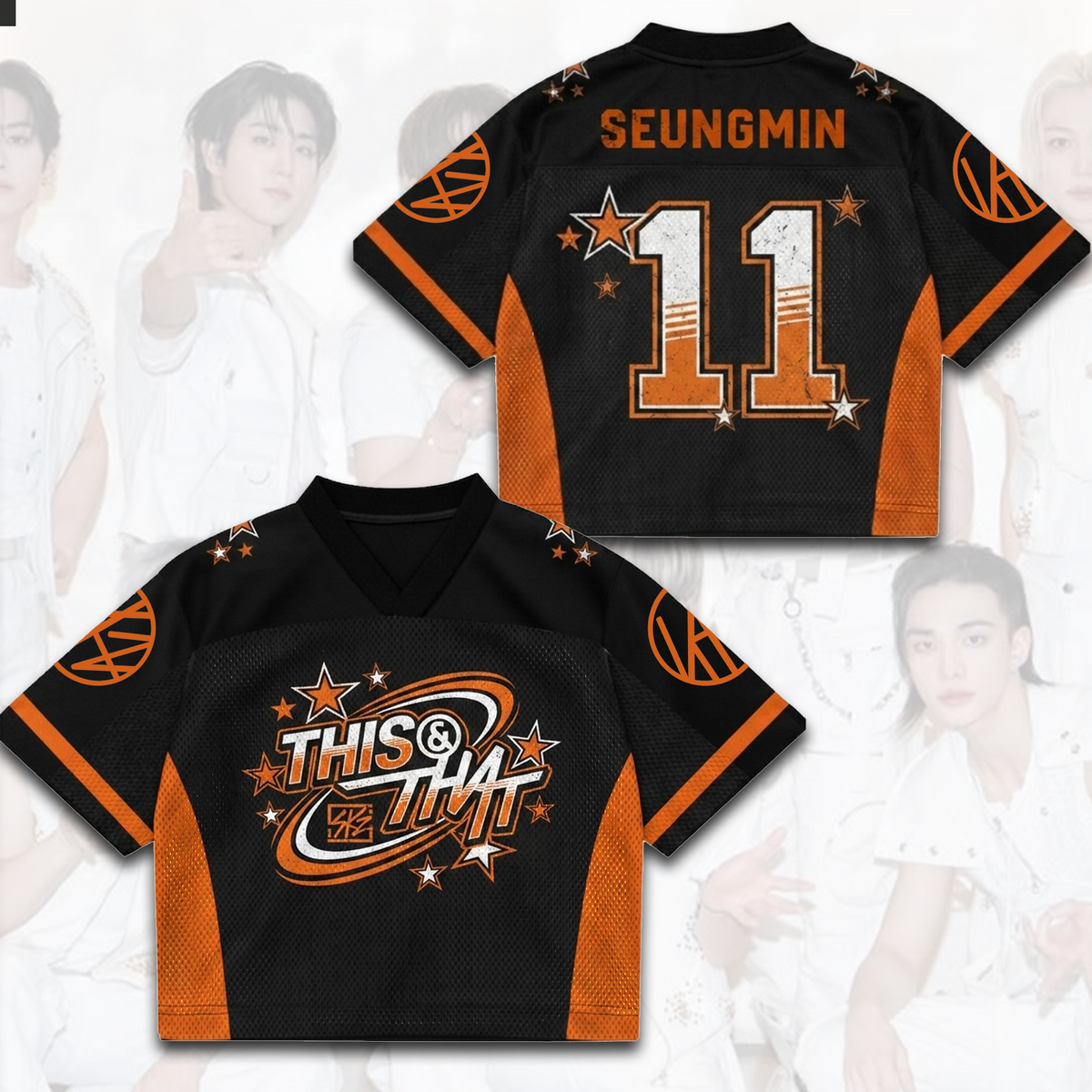 Dynamisches Stray Kids This That Mixed-Mesh-Trikot, das ultimative Geschenk für Fans