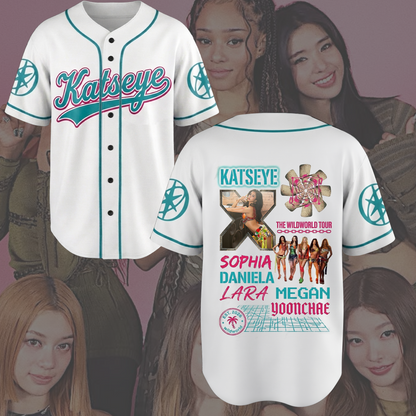 Sensationales KATSEYE Baseball-Trikot The Wildworld Tour Geschenk für Fans