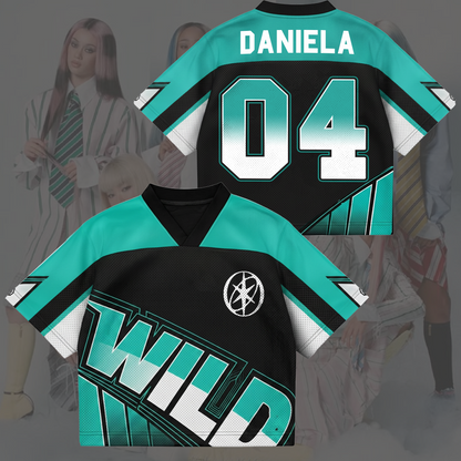 Sporty Chic Wild Katseye The WildWorld Tour Mesh-Jersey Eyekons Edition