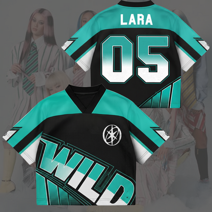 Sporty Chic Wild Katseye The WildWorld Tour Mesh-Jersey Eyekons Edition
