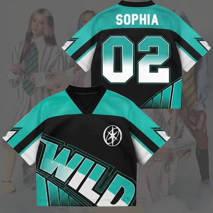Sporty Chic Wild Katseye The WildWorld Tour Mesh-Jersey Eyekons Edition