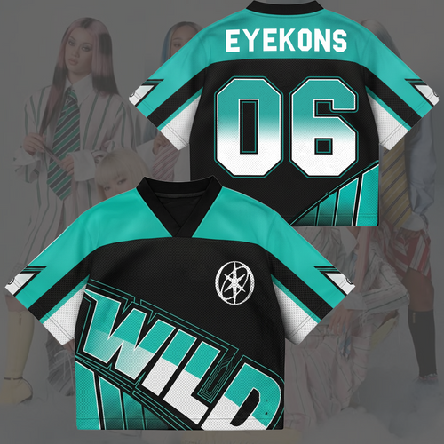 Sporty Chic Wild Katseye The WildWorld Tour Mesh-Jersey Eyekons Edition